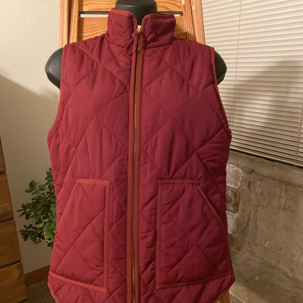 JCrew quilted puffer vest